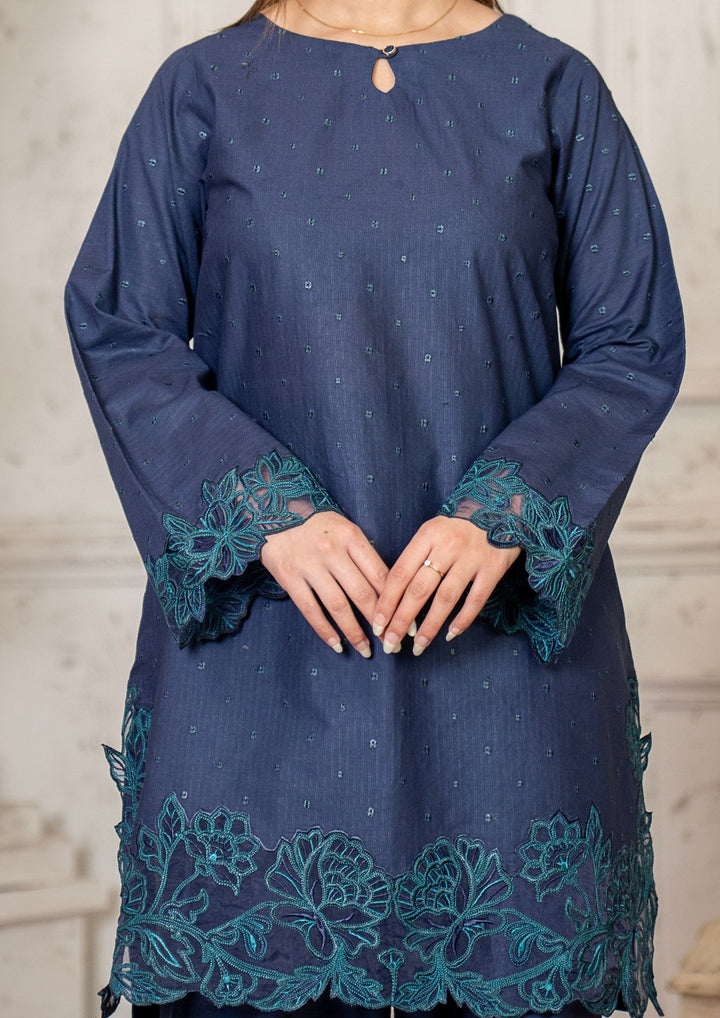 2Pc Multi Embroidered Lawn Teal Blue RIW-R26-0047