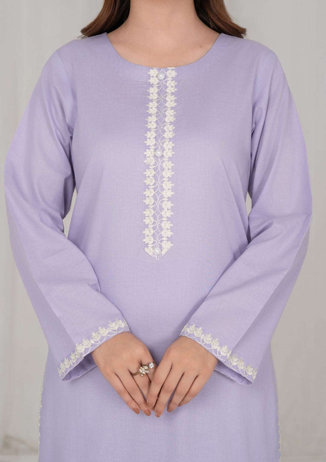 2Pc Light Purple Embroidered Lawn RIW-R26-0023