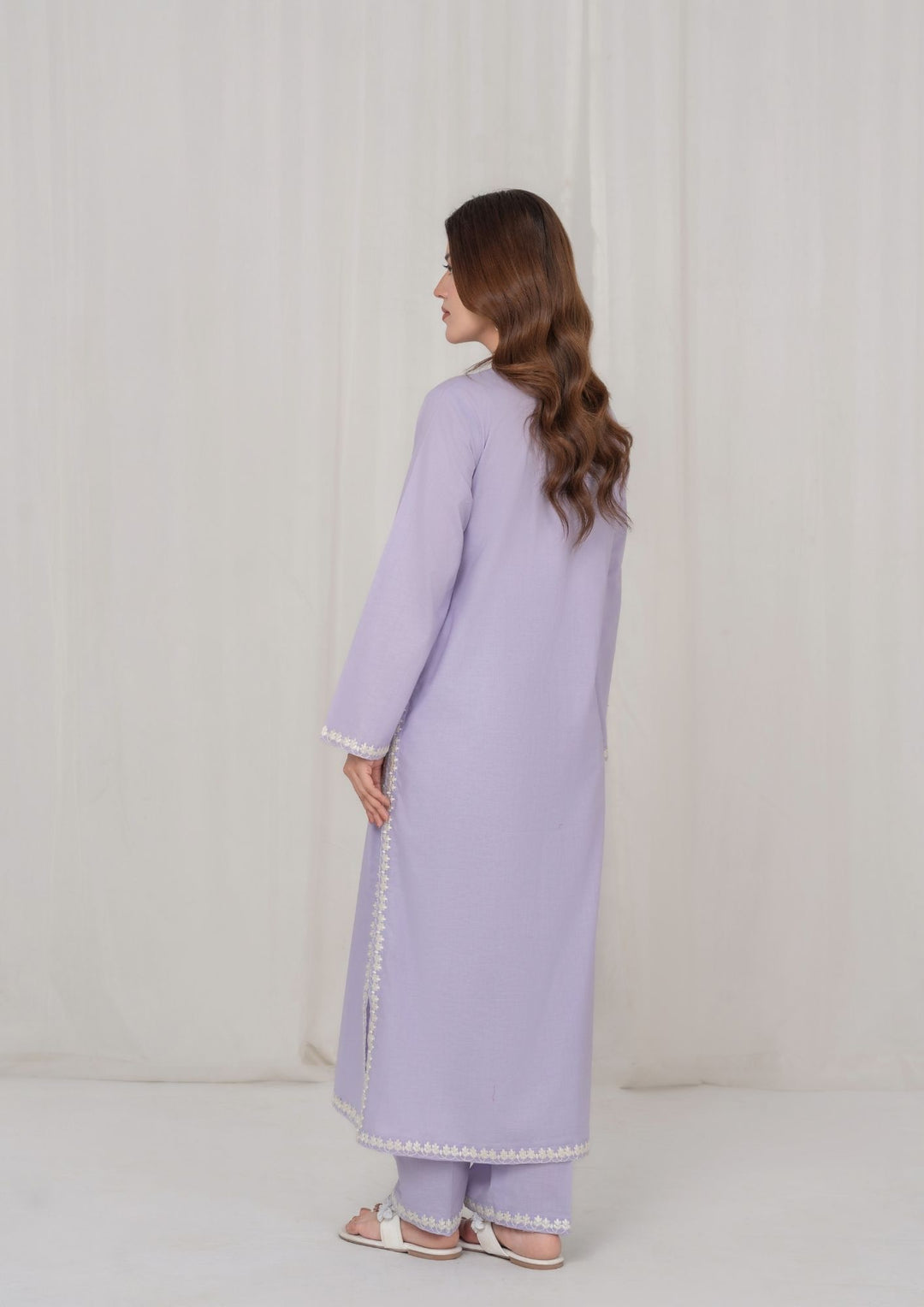 2Pc Light Purple Embroidered Lawn RIW-R26-0023