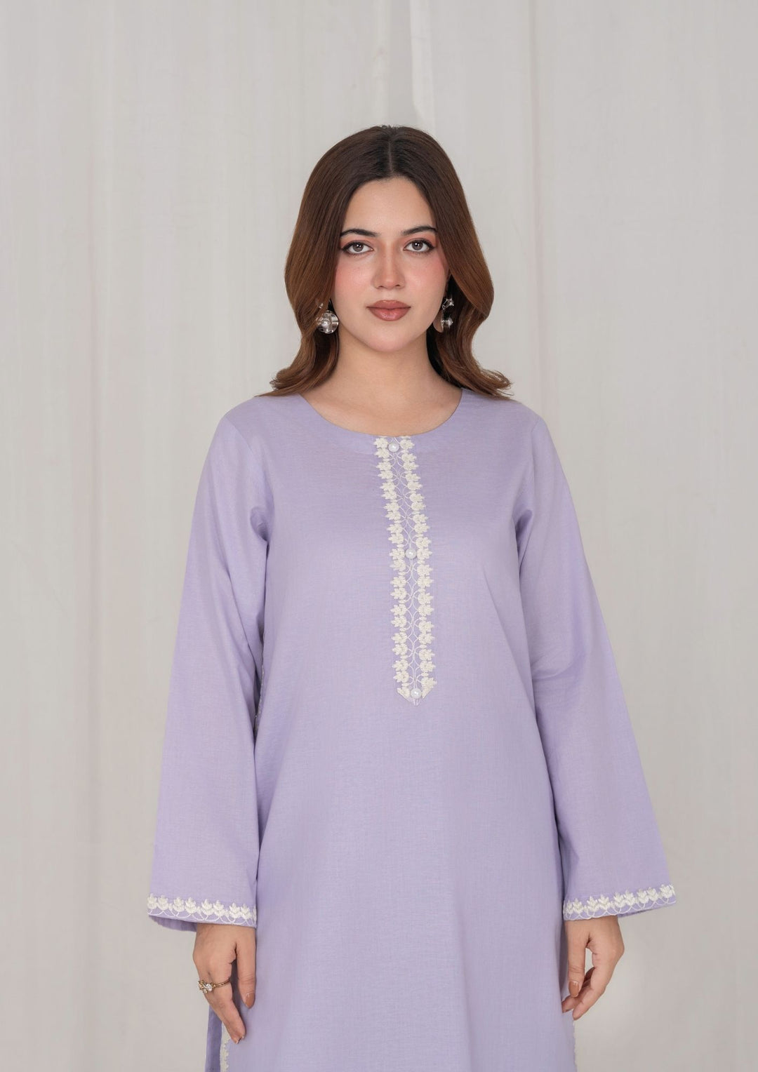 2Pc Light Purple Embroidered Lawn RIW-R26-0023
