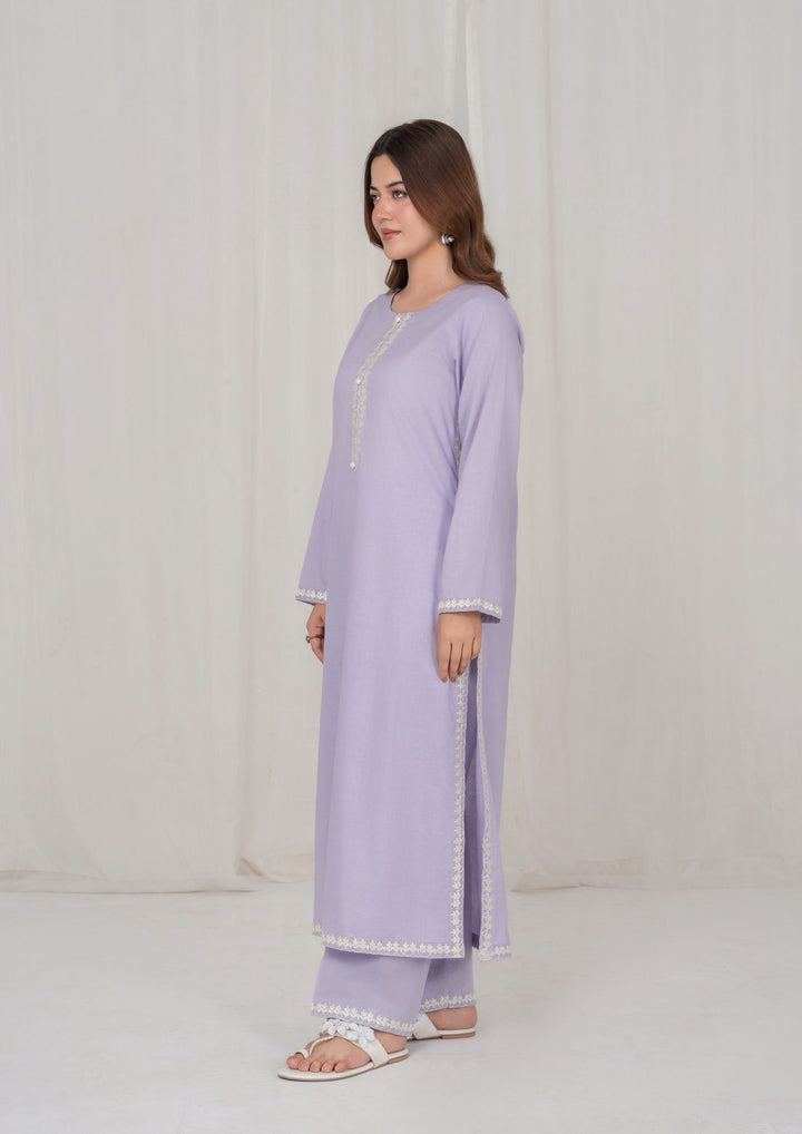 2Pc Light Purple Embroidered Lawn RIW-R26-0023