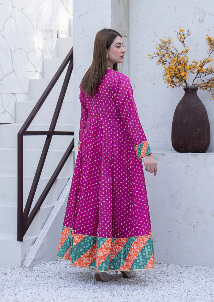 2Pc Chunri Digital Print Lawn Frock RIW-R26-0028