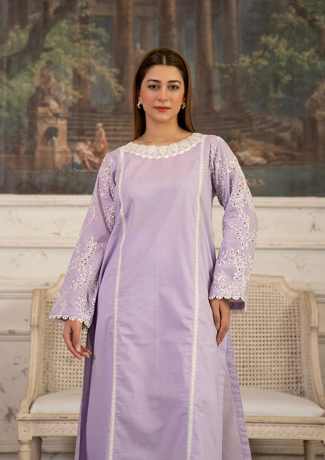 2PC Embroidered Check Lawn RIW-R26-0050