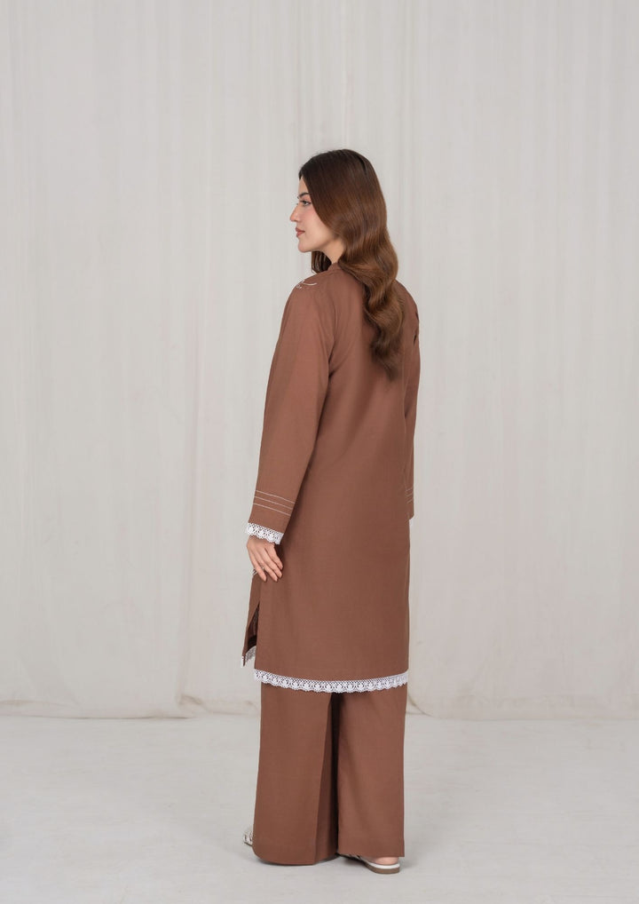 2Pc Brown Embroidered Lawn RIW-R26-0024