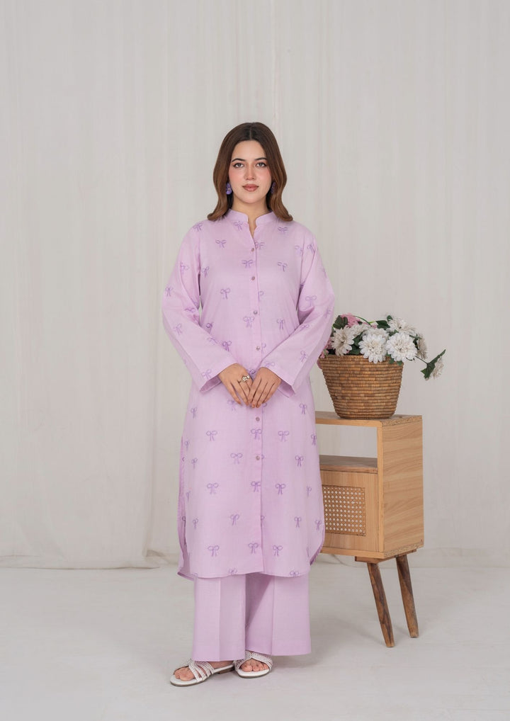2Pc Mauve Embroidered Lawn RIW-R26-0025