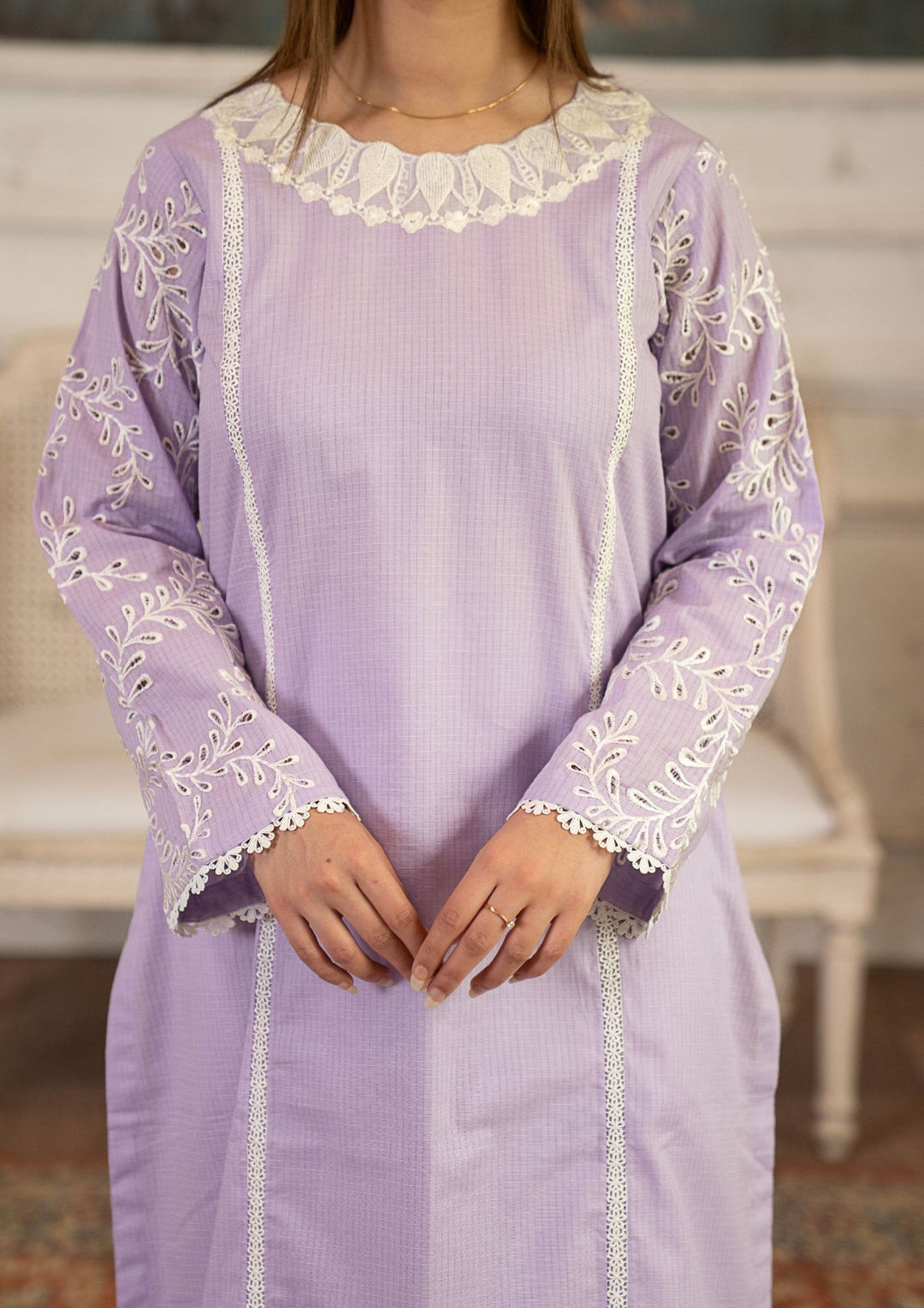 2PC Embroidered Check Lawn RIW-R26-0050