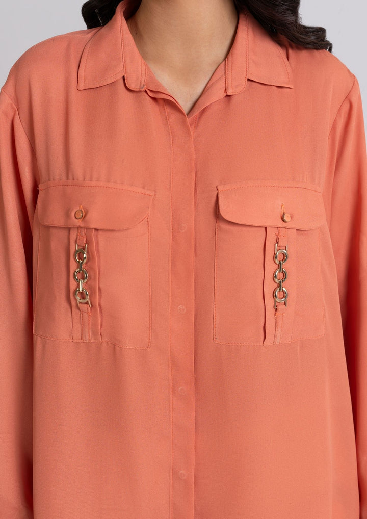 2PC Dyed Georgette Shirt with Digital Print Trouser JUPITER-F25-0002