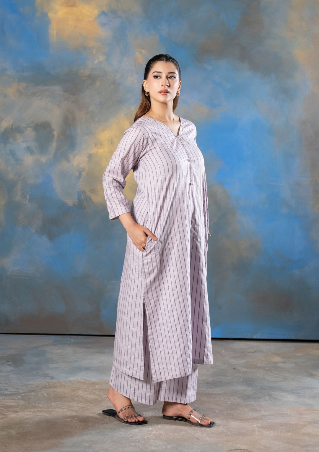 2Pc Bubble Lawn Soft Lilac ROZ-R26-0018
