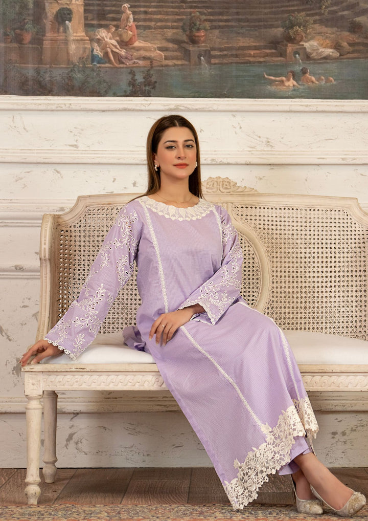 2PC Embroidered Check Lawn RIW-R26-0050