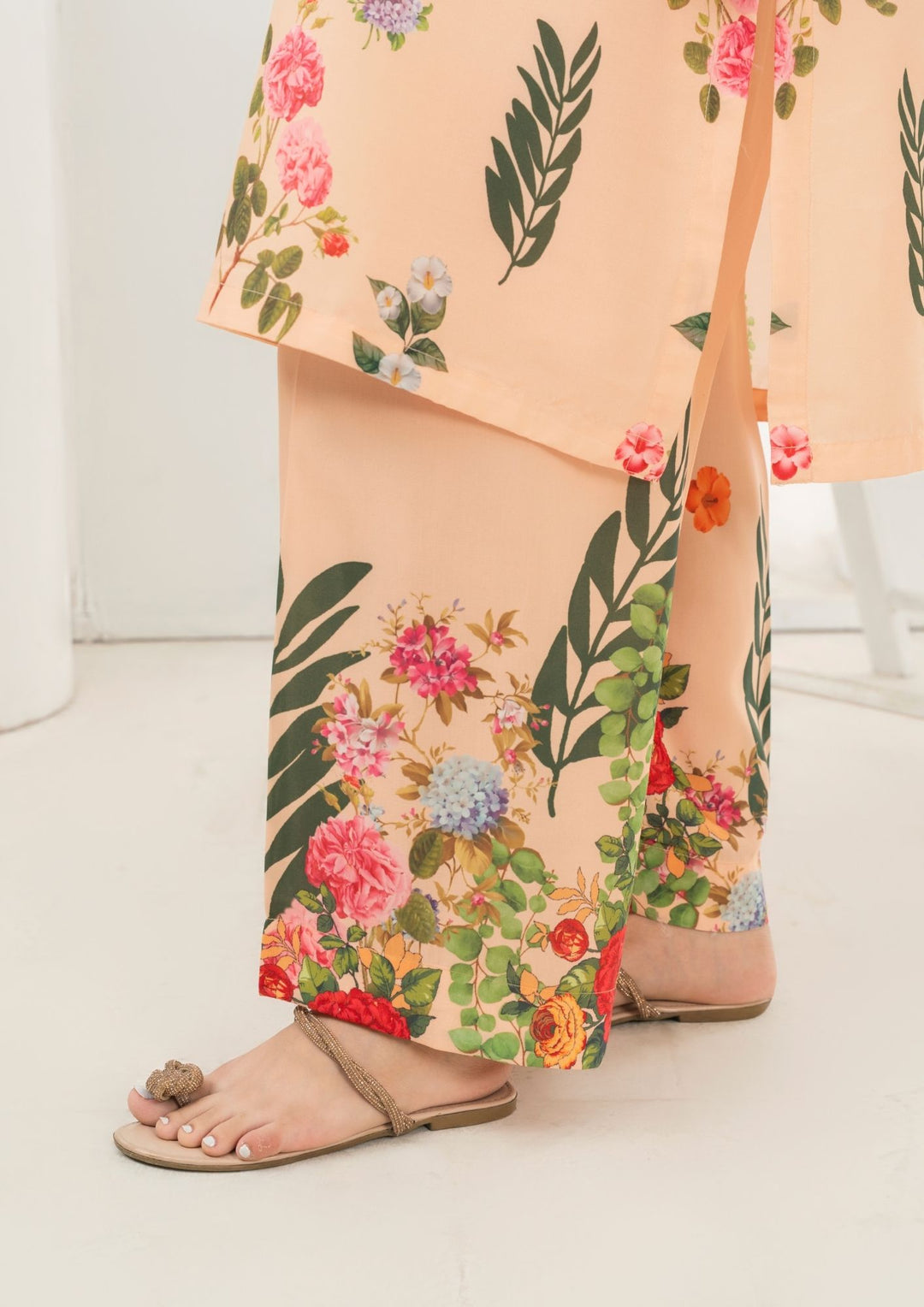 2Pc Printed Arabic Silk AML-W25-0042