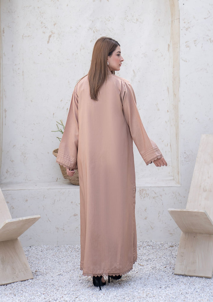 2Pc Silk Viscose Kaftan Beige JUPITER-S26-0006