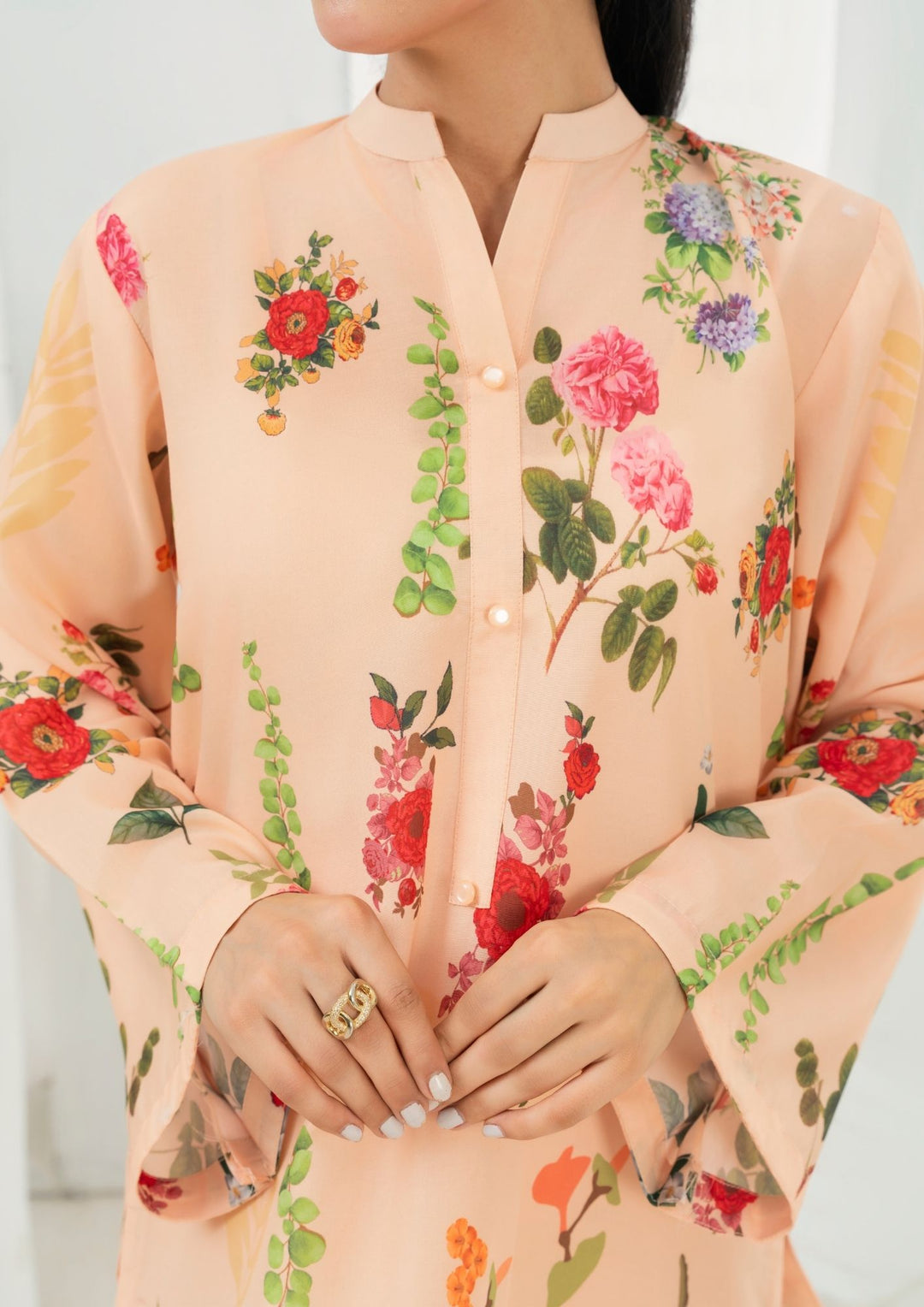 2Pc Printed Arabic Silk AML-W25-0042