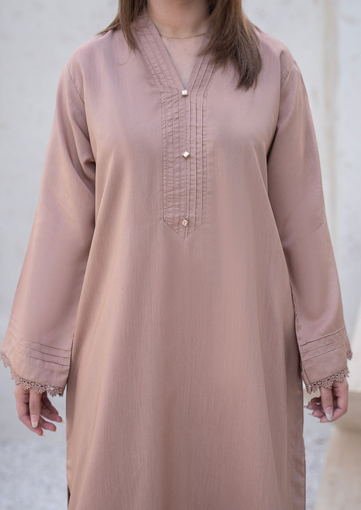 2Pc Silk Viscose Kaftan Beige JUPITER-S26-0006