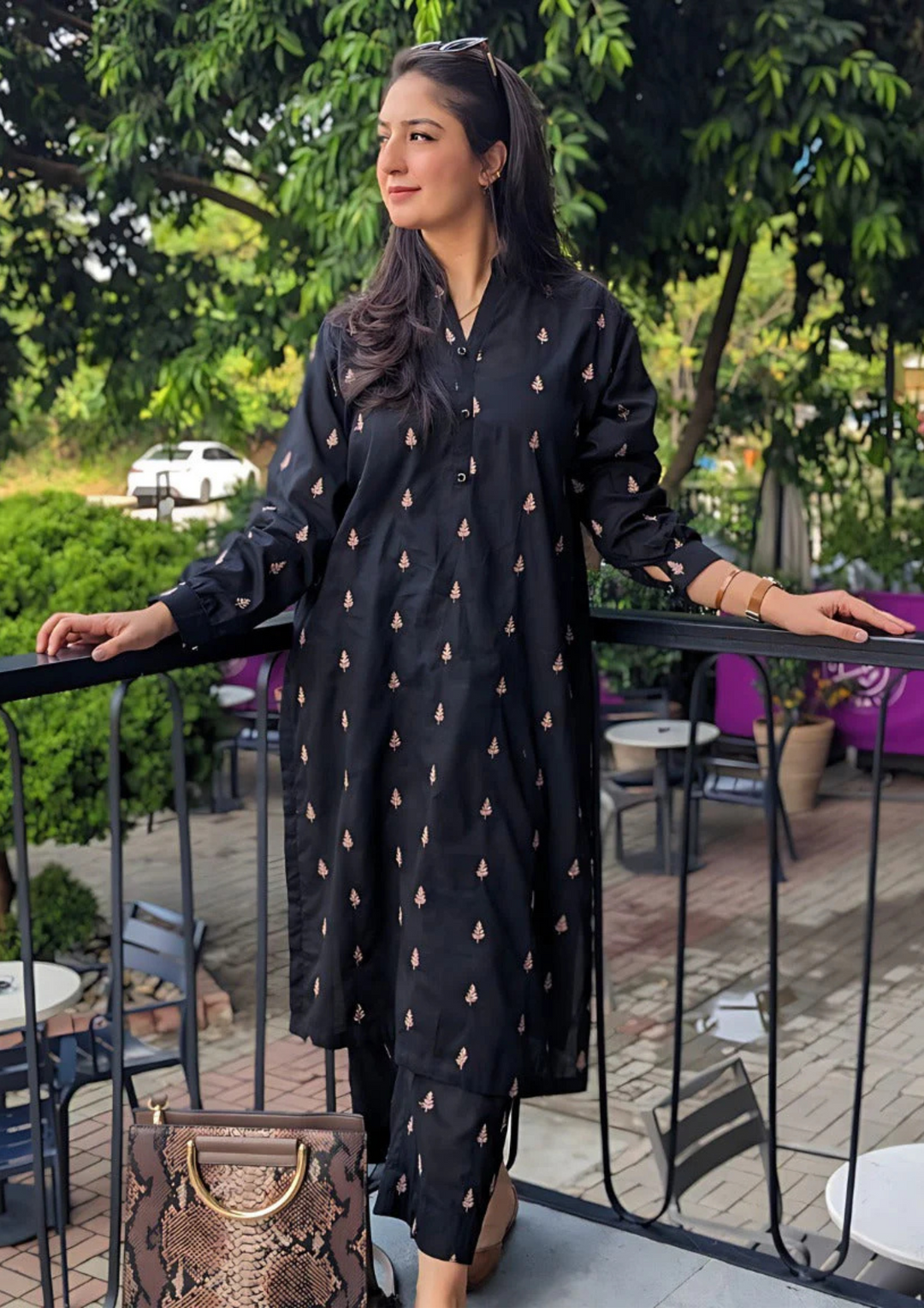 2 Pc Embroidered Lawn ELD-1