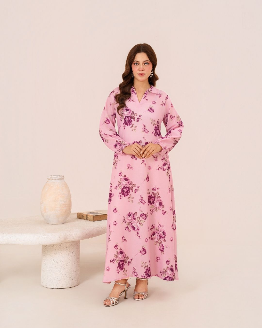 1Pc Digital Print Swiss Silk Long Tunic JUPITER-F25-0037