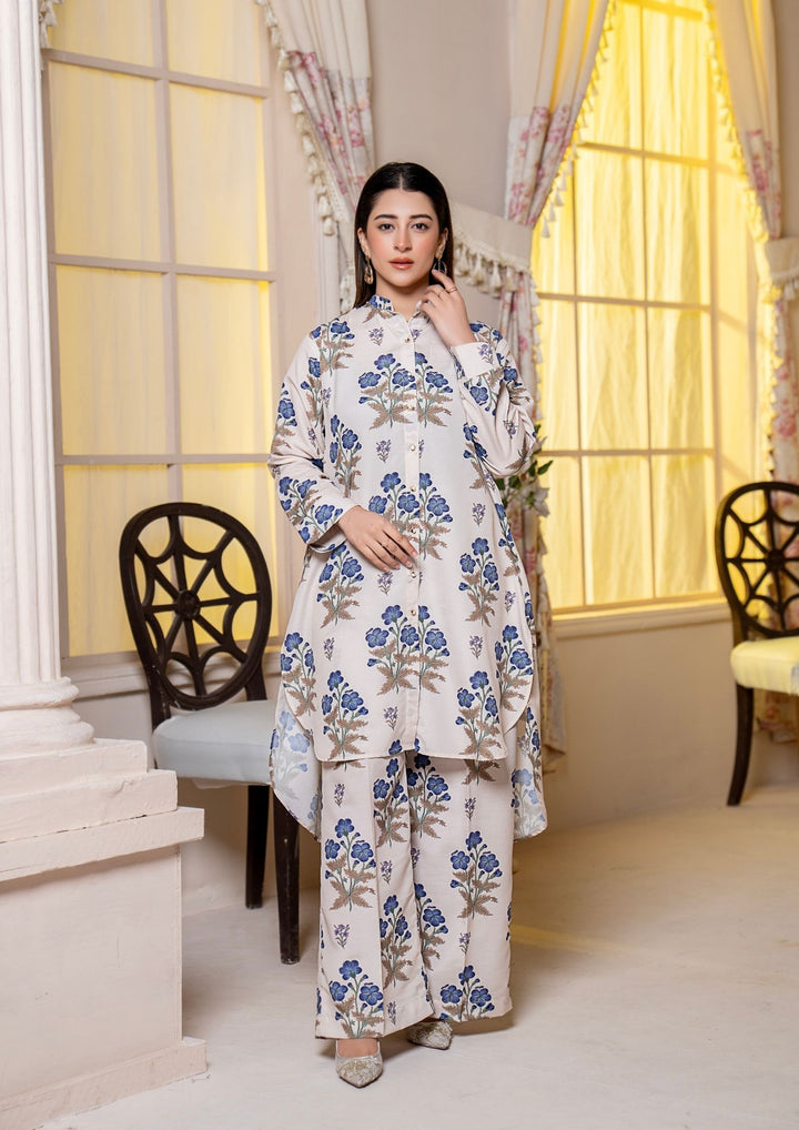 2Pc Digital Print Arabic Silk Lawn Gulmeena-G26-0015