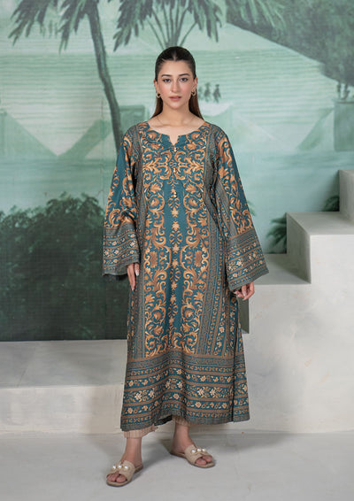 1Pc Digital Print Arabic Lawn Kaftan JUPITER-S26-0008