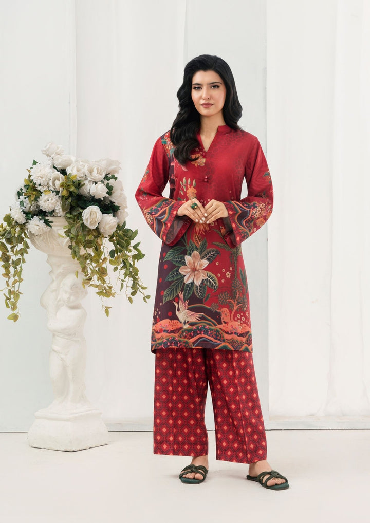 2Pc Printed Arabic Silk AML-W25-0040