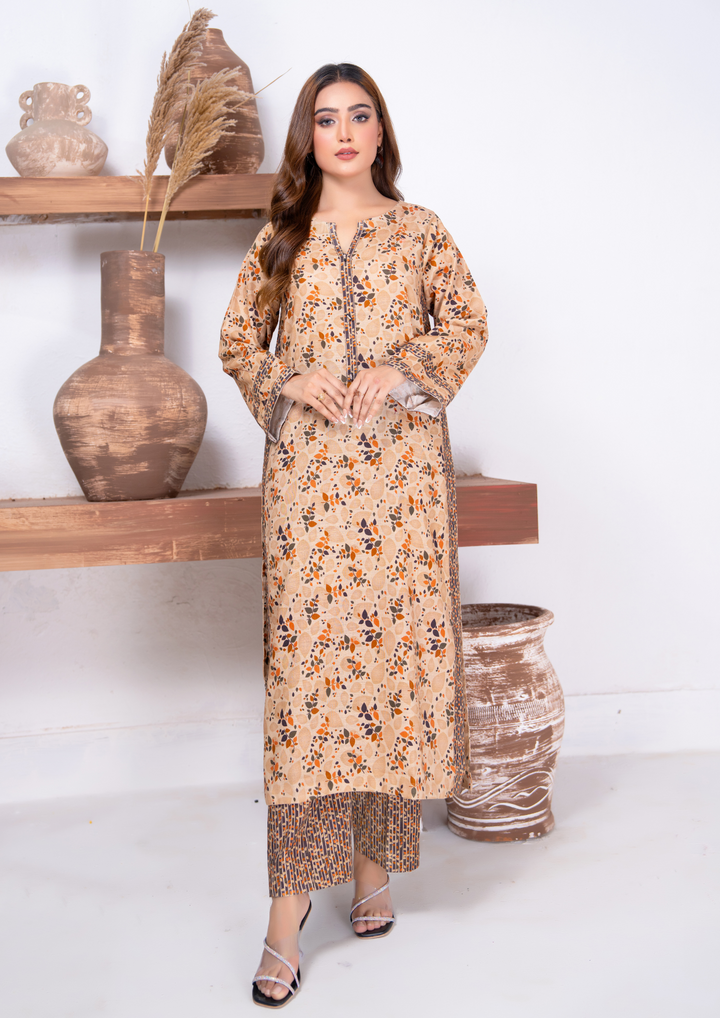 2pc Digital Print Khaddar W24-PRINT-0009