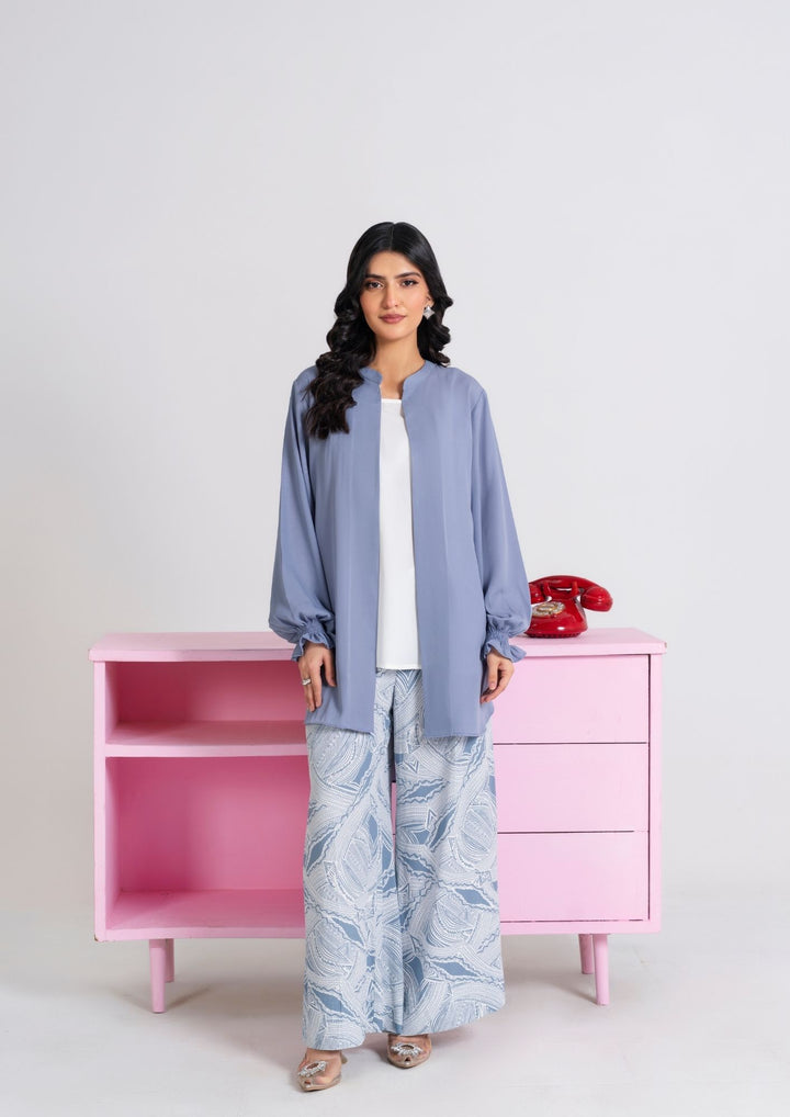 3PC Dyed Georgette Shirt with Digital Print Trouser & Camisole JUPITER-F25-0001