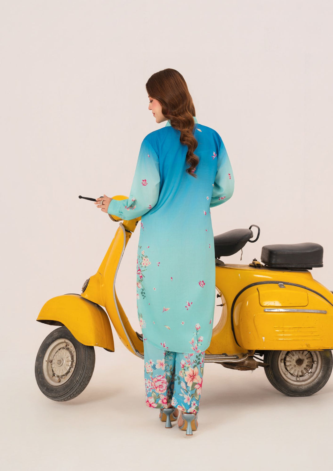 2Pc Printed Arabic Silk AMJ-S26-0001