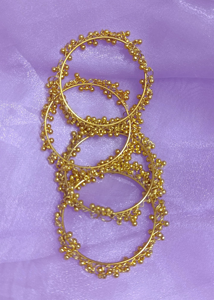 Kashmiri Ghungroo Bangles Gold PMB-0166