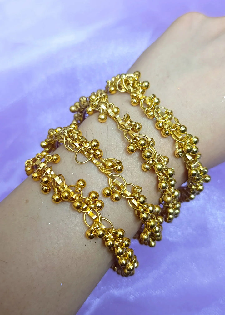 Kashmiri Ghungroo Bangles Gold PMB-0166
