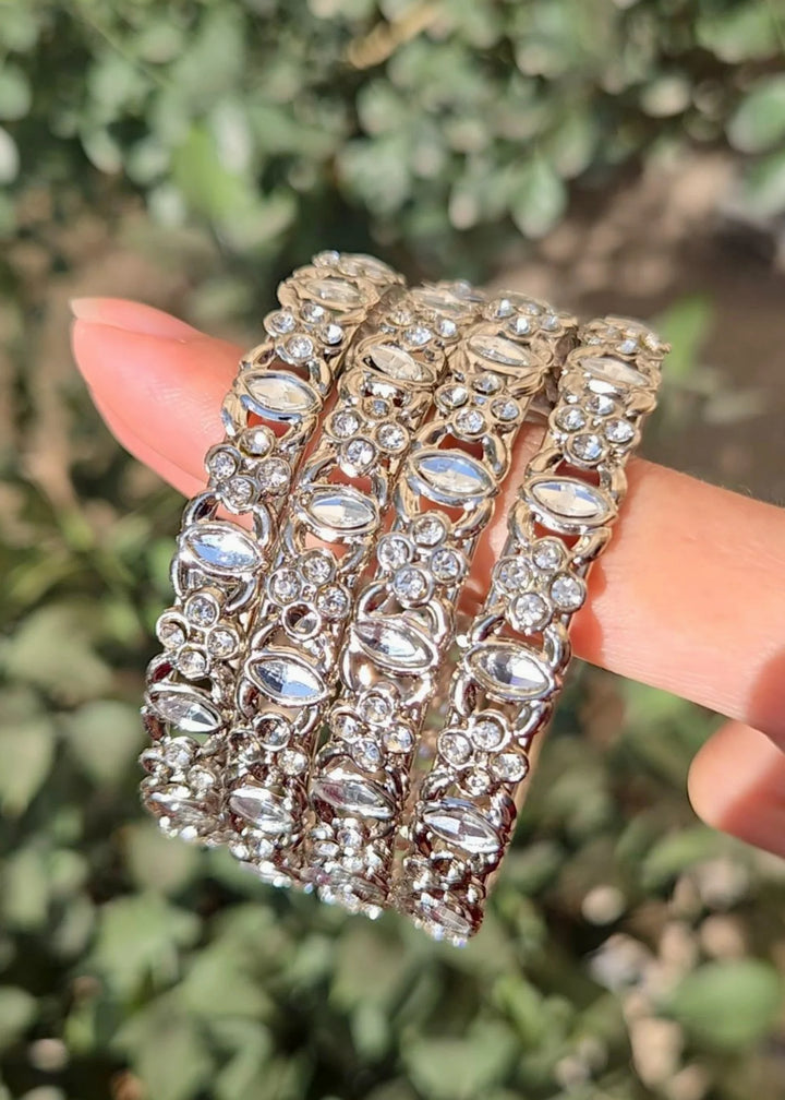 Tabassum Silver Kangans Set PMB-0165