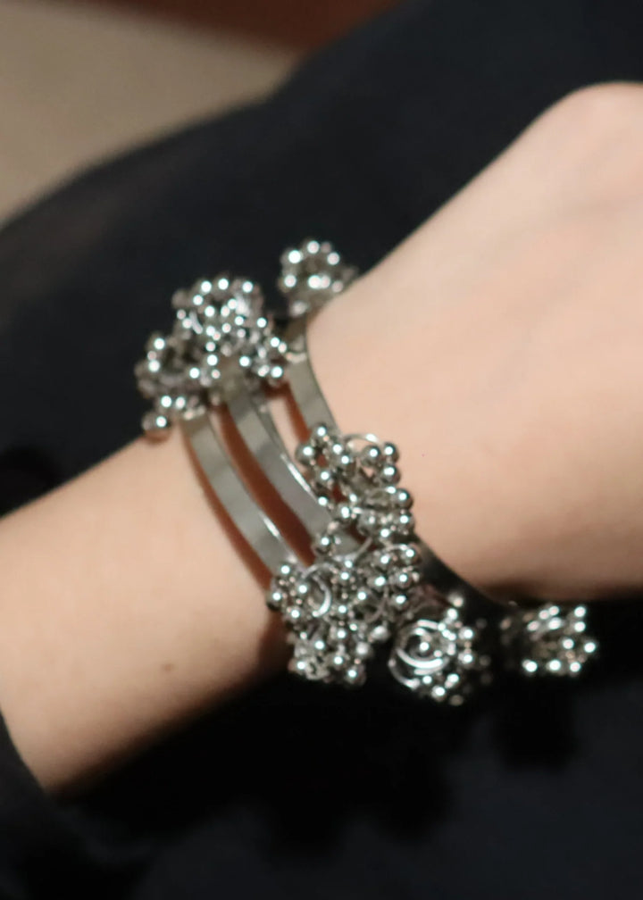 Preet Ghungroo Bangles Silver PMB-0189
