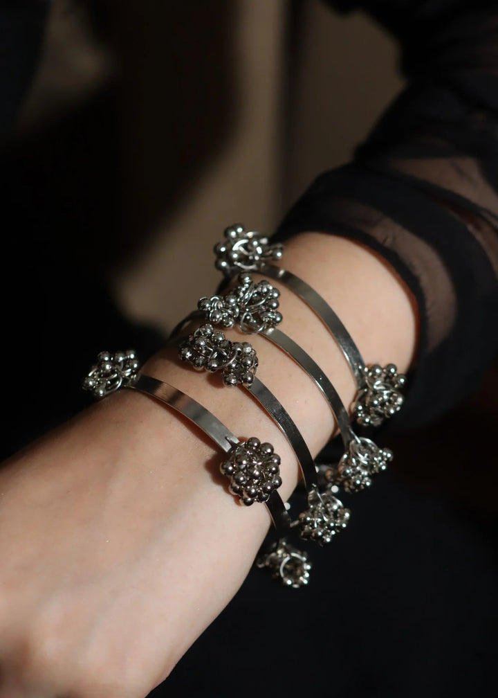 Preet Ghungroo Bangles Silver PMB-0189