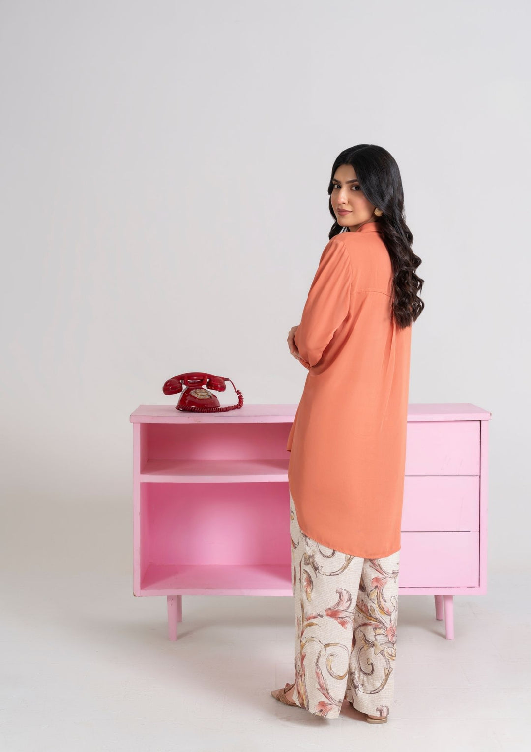 2PC Dyed Georgette Shirt with Digital Print Trouser JUPITER-F25-0002