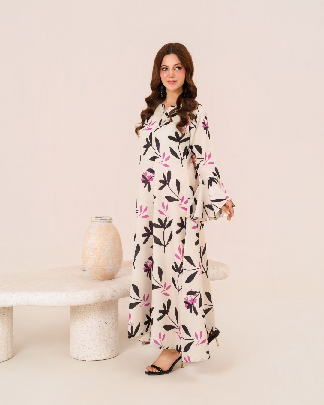 1Pc Digital Print Swiss Silk Long Tunic JUPITER-F25-0039