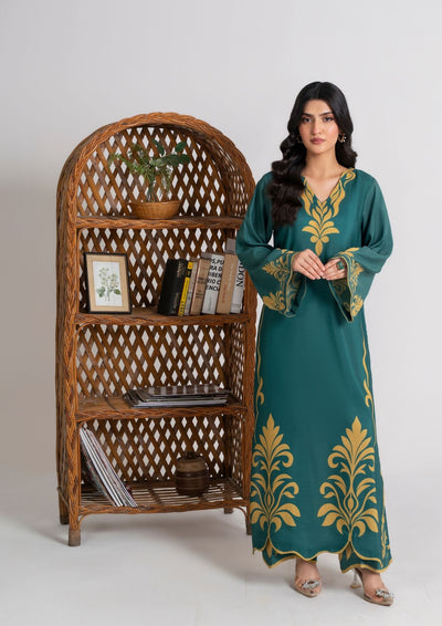 2PC Digital Print Swiss Silk Long Shirt with Trouser JUPITER-F25-0011