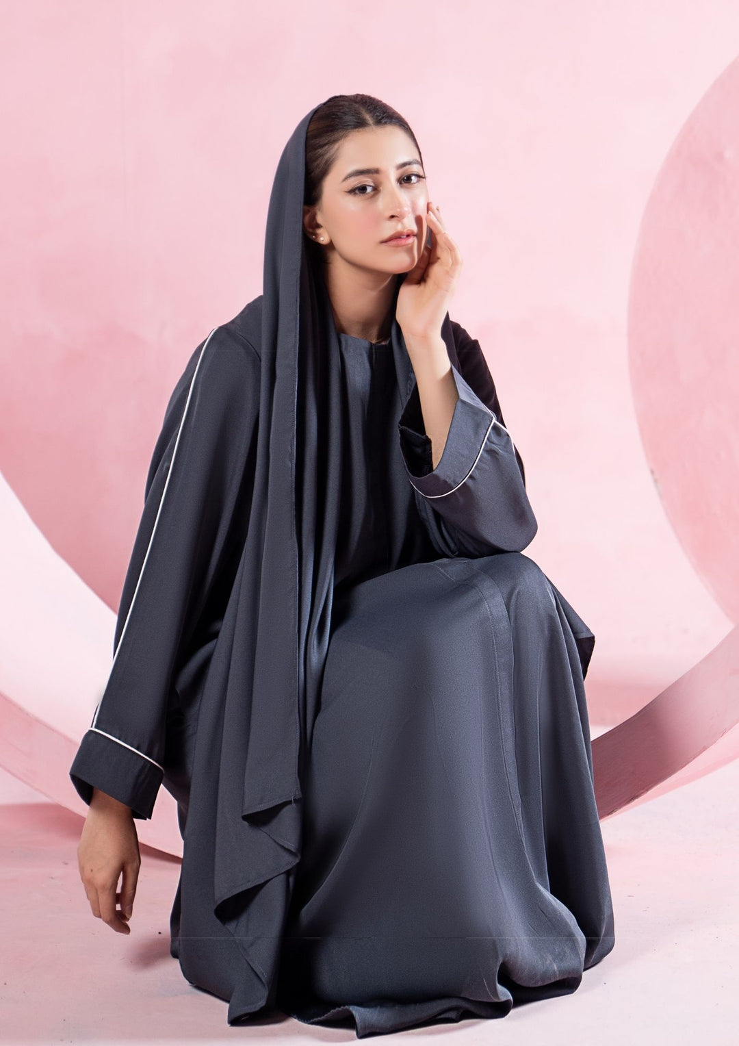 Slate Grace Abaya ABL-A26-0003
