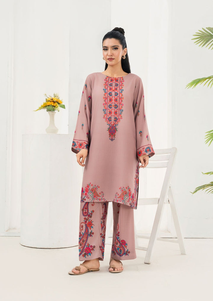 2Pc Printed Arabic Silk AML-W25-0043