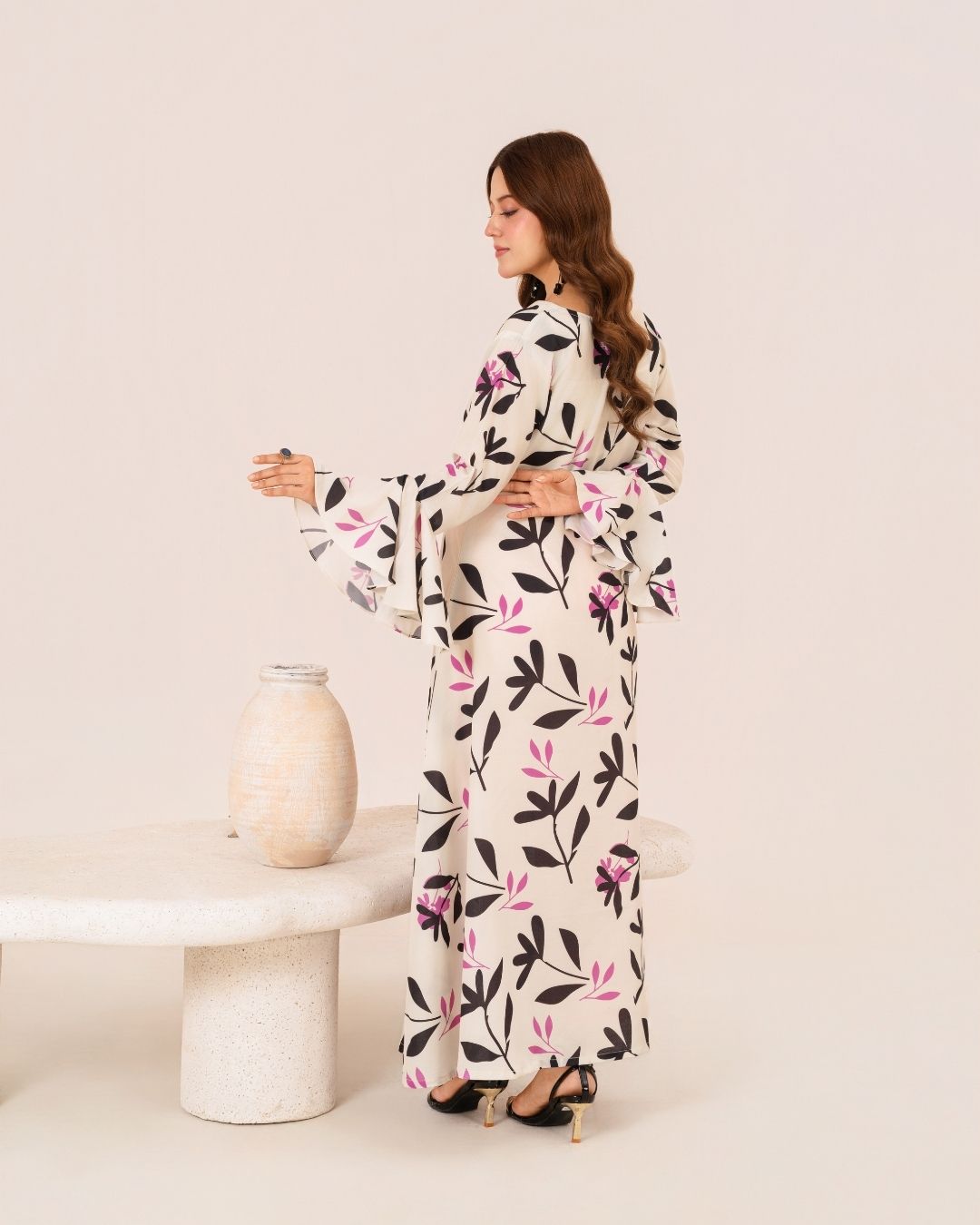 1Pc Digital Print Swiss Silk Long Tunic JUPITER-F25-0039