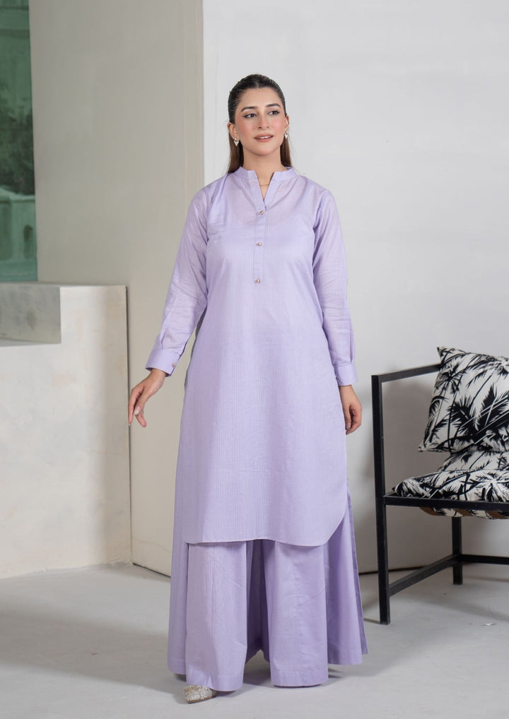 2Pc Cotton Lawn Lilac ROZ-R26-0009