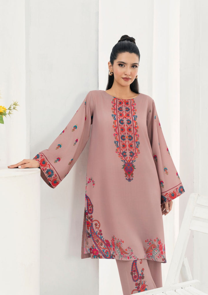 2Pc Printed Arabic Silk AML-W25-0043