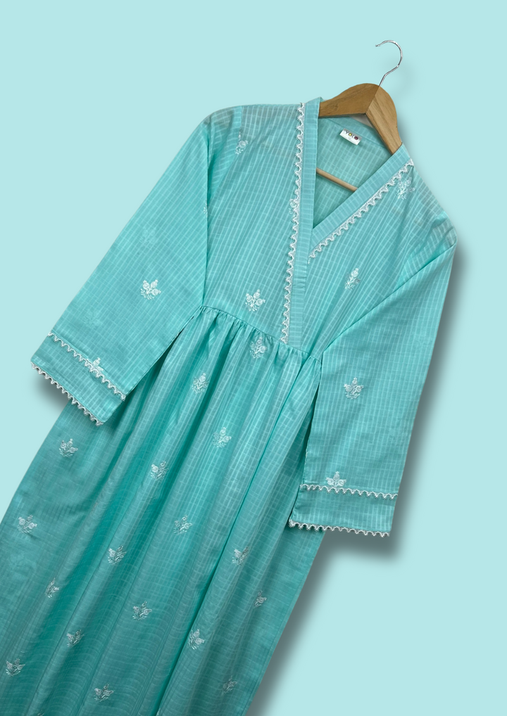 1Pc Embroidered Lawn Long Tunic EMB-R24-0017