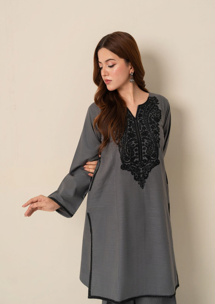 2pc Embroidered Khaddar with Farshi Shalwar AML-W25-0021