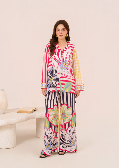 2Pc Printed Arabic Silk AMJ-S26-0004