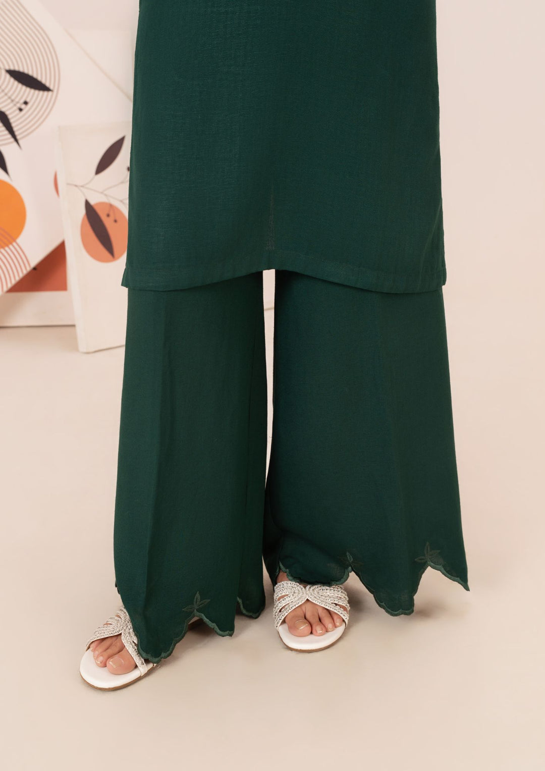 2Pc Embroidered Silk Karandi AML-W25-0056