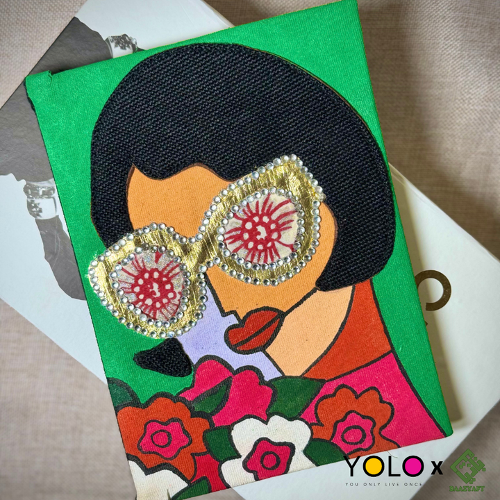 HANDCRAFTED AND HANDPAINTED DIARY BAZ-D25-0004
