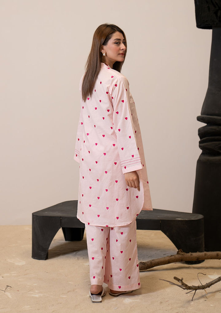 2Pc Embroidered Lawn Peachish Pink RIW-R26-0035