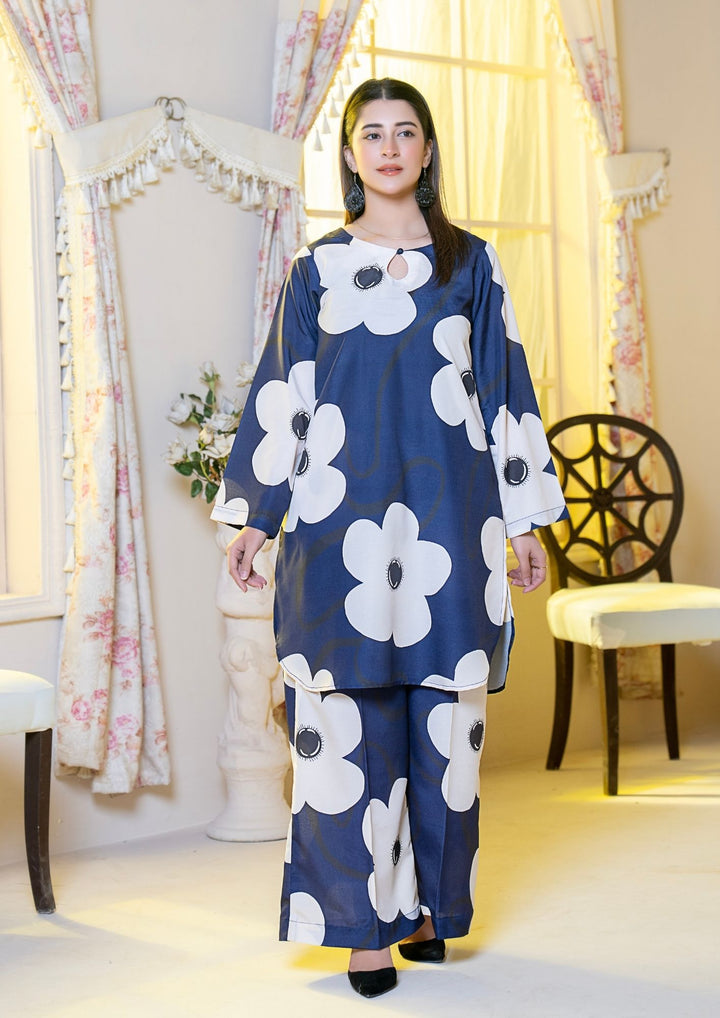 2Pc Digital Print Arabic Silk Lawn Gulmeena-G26-0016