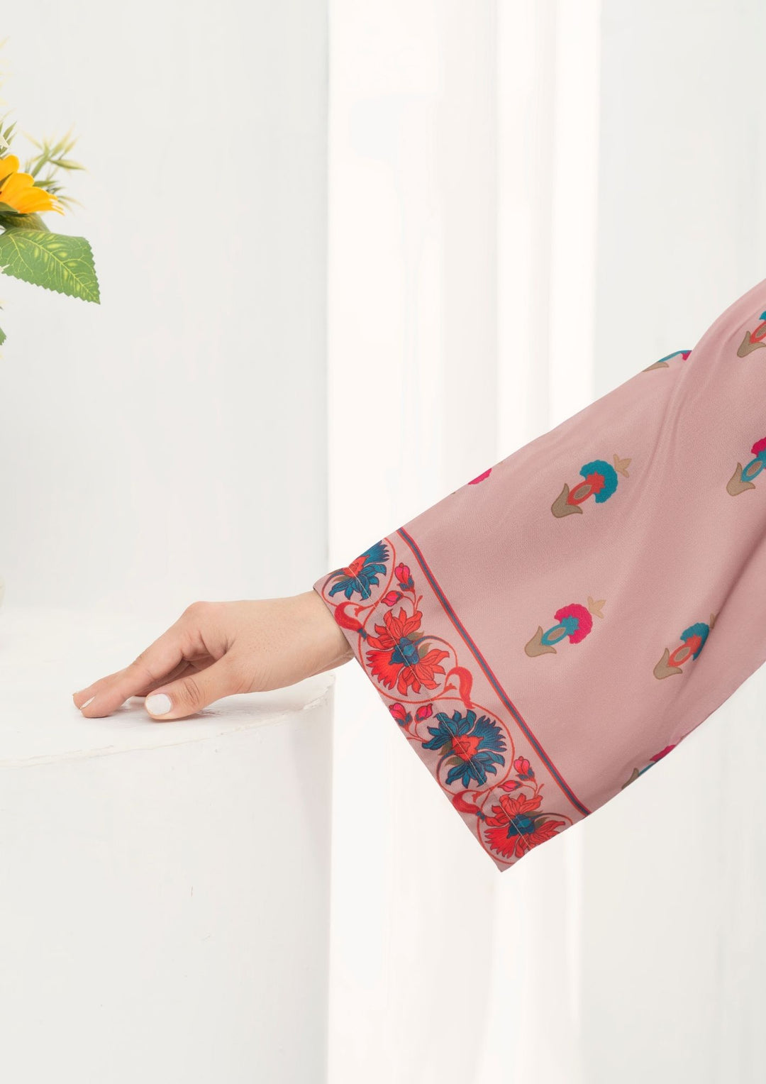 2Pc Printed Arabic Silk AML-W25-0043