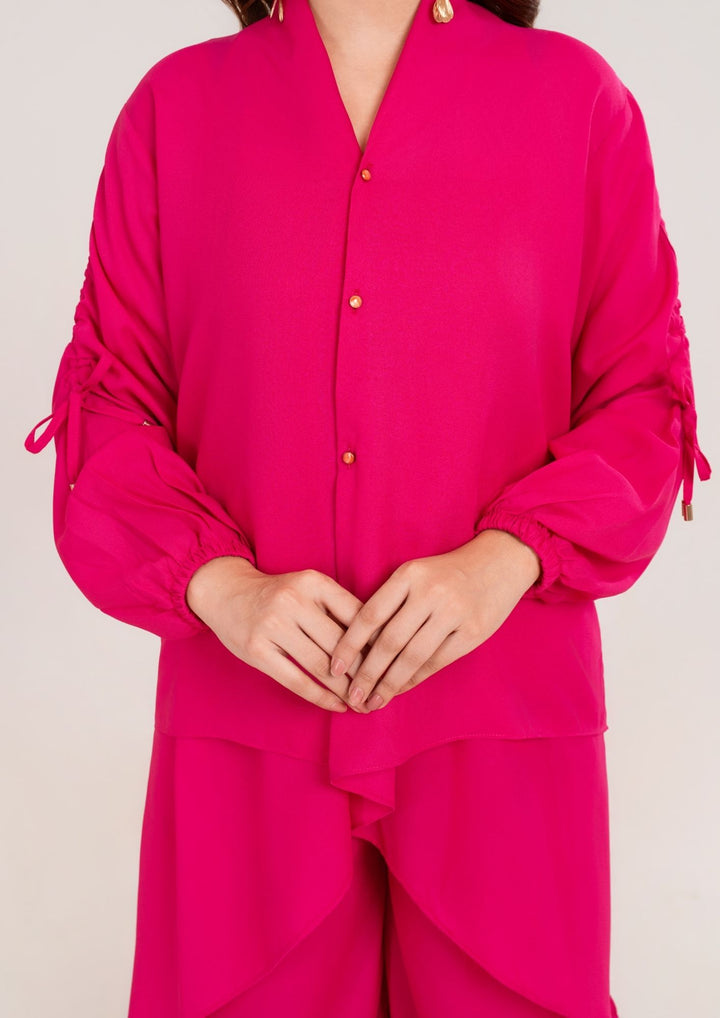 2Pc Georgette Hot Pink JUPITER-F25-0028