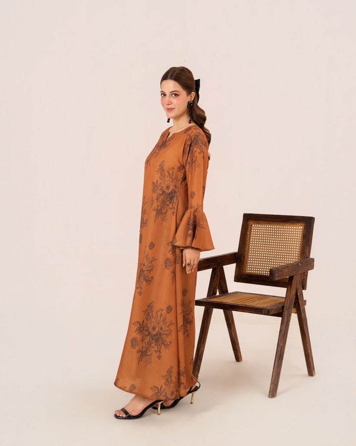 1Pc Digital Print Swiss Silk Long Tunic JUPITER-F25-0040