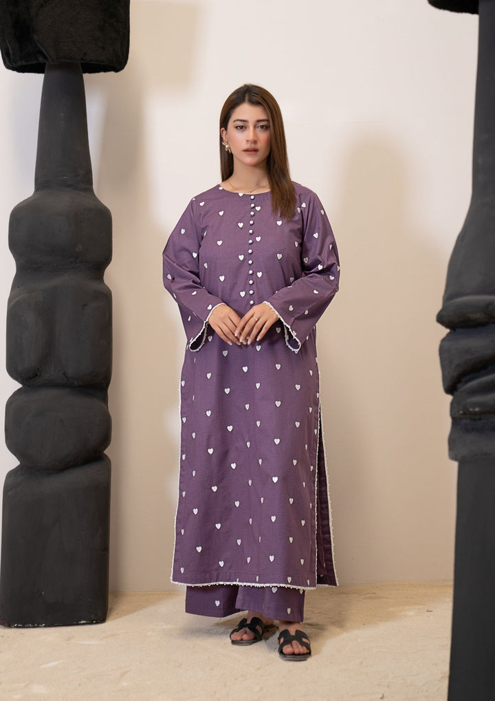 2Pc Embroidered Lawn Purple RIW-R26-0036