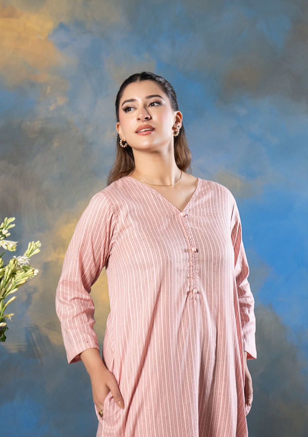 2Pc Bubble Lawn Blush Pink ROZ-R26-0020
